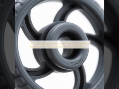 ওমনি হুইল নাইলন রোলার উচ্চ নির্ভুলতা উচ্চ পরিধান প্রতিরোধের সার্ভিস রোবট চ্যাসিসের জন্য কাস্টমাইজড