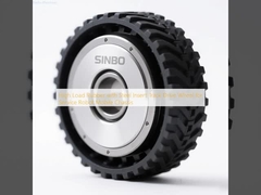 স্টিল ইনসার্ট ট্র্যাক ড্রাইভ হুইল সঙ্গে উচ্চ লোড রাবার সার্ভিস রোবট মোবাইল চ্যাসি জন্য