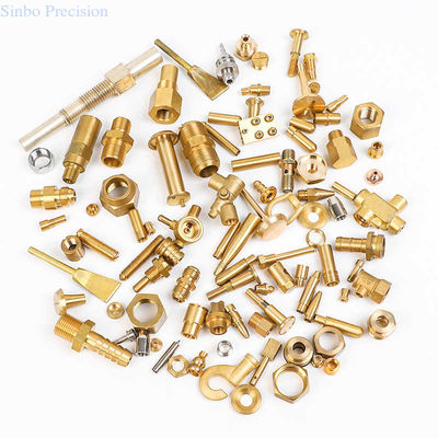 যথার্থ ব্রাস সিএনসি বাঁকা উপাদান জন্য fasteners এবং অটো শিল্প